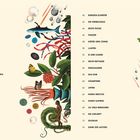 Inhaltsverzeichnis mit naturbezogenen Themen und Seitenzahlen, umgeben von Illustrationen von Tieren und Pflanzen.