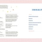 Links: Widmung und Verlagsinformationen. Rechts: "INHALT" mit Themen wie Dyslexie und Dyspraxie, Seitenzahlen daneben.