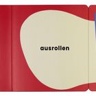 Text: "Bist du bereit? Wir brauchen einen Pizzateig ausrollen Und jetzt?" Illustration: Rot, Teig, Nudelholz.