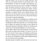 Titel: "Die Witwe am Haarenufer". Text über die Geräusche von Gebäuden, Flüsse Oldenburgs und historische Stadtentwicklung.