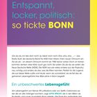 Entspannt, locker, politisch: so tickte BONN. Ein unbeschwertes Lebensgefühl. Seite 4. BONN ZURÜCK IN DIE 80ER.