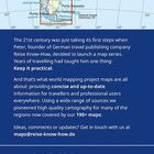 „Reise Know-How | Argentina | Argentinien | 1:2 000 000“. Eine Karte von Argentinien auf blauem Hintergrund mit Informationen.