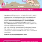 "Georgien Reiseführer für individuelles Entdecken". Eine Karte zeigt Georgien am Schwarzen Meer, umgeben von Nachbarländern.