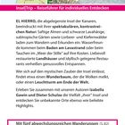 "Insel|Trip – Reiseführer für individuelles Entdecken" und "EL HIERRO, die abgelegenste Insel der Kanaren." Eine Karte und ein Bild eines traditionellen Steinhauses mit Kakteen im Vordergrund.