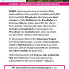 "Insel|Trip – Reiseführer für individuelles Entdecken. KORFU, die immergrüne Insel im Ionischen Meer, beeindruckt..." 
Oben links ist eine Karte, daneben ein Foto einer Küstenstadt.