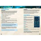 Kapitel 2: Spielmechanik. Links: Erklärung zu Erfahrung, Abbau und Gegner. Rechts: Attribute mit einer Übersichtstabelle.