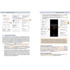 Zwei Seiten Anleitung mit Text und Smartphone-Screenshots zur Fingerabdruck-Einrichtung auf einem Smartphone.