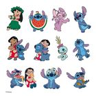 Eine bunte Illustration zeigt fröhliche Cartoon-Charaktere aus einer bekannten Animationsserie in verschiedenen lustigen Posen.