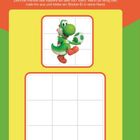 "Ein EInzigartiger neuer Freund! Zeichne mithilfe des Rasters ein Bild von Yoshi." Illustration von Yoshi.