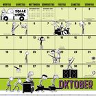 Oktober-Kalender mit Comicfiguren und Ereignissen: Weltmusiktag, Welthändewaschtag, Nationalfeiertag Österreich.