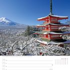 53. Woche 2026, Dezember/Januar, Chureito-Pagode vor schneebedecktem Fuji, Kalender mit Daten für Silvester und Neujahr.