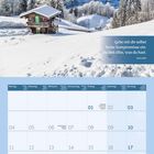 Zitat von Janis Joplin: "Gehe mit dir selbst keine Kompromisse ein. Du bist alles, was du hast." Ansonsten Winterlandschaft und Kalenderblatt für Januar 2027.