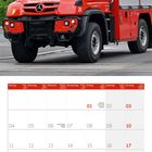 Kalender für Januar 2027, Wochenbeginn Montag. Oben ist ein rotes Feuerwehrauto abgebildet.