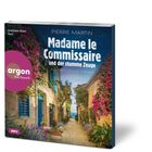 „Madame le Commissaire und der stumme Zeuge“ von Pierre Martin. Eine malerische Straßenszene mit Blumen.