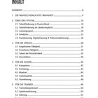 Inhalt mit Kapiteln: Vorwort, die Wahrheit, System, Spieler, Eltern, Trainer. Seite 5. Schwarz-weißer Text.