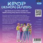 „KPOP DEMON HUNTERS“, „Das offizielle Hörbuch zum Film - Junior-Edition“, Netflix-Logo oben rechts, Illustration von Kämpferinnen und Dämonen in futuristischer Stadt.