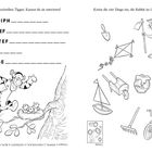 Diese Wörter beschreiben Tigger. Kannst du sie entwirren? Kreise die vier Dinge ein, die Rabbit im Garten benutzt.