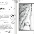 Donnerstag, 6. August: Hitze, stickige Luft. Brief an Emma über fehlende Kommunikation. Illustration: weinendes Gesicht und Landschaft.