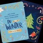 "Was immer heute passieren wird, denke immer daran: Du bist ein Wunder für diese Welt." Illustrationen mit Pflanzenmotiven.