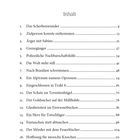 Inhalte mit Titeln und Seitenzahlen: "Das Scherbenwunder" (9), "Zielperson konnte entkommen" (13), bis "Auf der Flucht" (126).