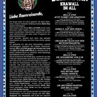 "BELLA STAR KRAWALL IM ALL", Texte über Weltraumabenteuer von Bella Star. Enthält Inhaltsverzeichnis mit mehreren Story-Titeln.