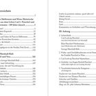 Inhaltsverzeichnis mit Titeln und Kapiteln zu historischen Fragmenten, Hymnen und Anhängen, beginnend auf unterschiedlichen Seiten.