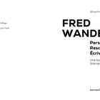 Alfred Préhuemau, Fred Wander: Persécuté, Rescapé, Écrivain. In memoriam Éric et Alfred Zwillinger.