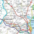 Straßennamen und Orte: Constanța, Năvodari, Cernavodă, Medgidia, Fetești. Karten-Straßennetz mit Flüssen und Grenzen.