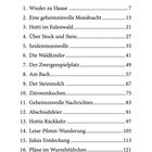 Inhaltsverzeichnis mit 17 Kapiteln, beginnend mit "Wieder zu Hause" auf Seite 7 bis "Ein Wiedersehen" auf Seite 125.