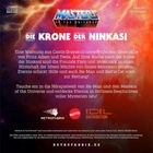 Titel: "Die Krone der Ninkasi". Hinweis auf Hörspielwelt von He-Man. Logos von RETROFABRIK, MATTEL, EDEL DISTRIBUTION.