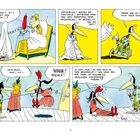 Comic: Alex erschreckt Nicki in abenteuerlichem Schlafanzug, was zu Schreien führt. Nicki kritisiert Alex’ Kleidung. Ende.