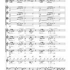 Notenzeilen mit dem Text "Kyrie eleison." im unteren Bereich, dynamische Zeichen "p" und Akkorde Dm, E♯7, A7.