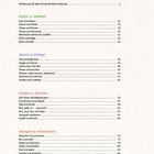 Inhaltsverzeichnis mit Themen zu Natur, Musik, Farben und Materialien, jeweils mit Seitenzahlen versehen.