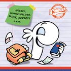 "PAULBERGER SCHULPLANER 2026/2027. Rätsel, Wimmelbilder, Spiele, Rezepte u.v.m." Illustration einer Comicfigur mit Rucksack.