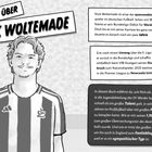 "Alles über Nick Woltemade"
Nick Woltemade: spannender Fußballspieler. Debüt mit 17 bei Werder Bremen. Durchbruch 2025 bei Newcastle United.

Zeichnung eines jungen Mannes in einem gestreiften Fußballtrikot.