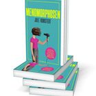 Covertext: "MENOMORPHOSEN JULE RONSTEDT". Illustration: Frau mit pinkem Oberteil und Haartrockner vor blauem Hintergrund.