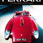 Text: "Günther Raupp, FERRARI, The Endurance Racing Legend, XSV 953."  
Ein roter Rennwagen von oben, ein Fahrer am Steuer.