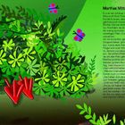 Marthas Mittagsschlaf: Eine Geschichte im Grünen. Viele bunte Schmetterlinge und Pflanzen, leuchtend und lebendig.