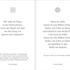 Linke Seite: Gedanken zu Belastungen der Vergangenheit; rechte Seite: Gründe für Glück. Dezembersprüche. 17. und 18. Dezember.