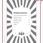 Inhaltsverzeichnis: Über Materialien, Arbeitsblätter zu Stufen 1-3, Zusatzangebote, Lösungen. Zirkuszelt-Illustration.