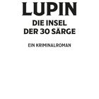 Titel: "LUPIN DIE INSEL DER 30 SÄRGE" von Maurice Leblanc. Unten ein rotes Logo mit dem Text "IONAS".
