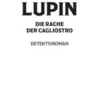 Text oben: "MAURICE LEBLANC". Groß: "LUPIN". Darunter: "DIE RACHE DER CAGLIOSTRO DETEKTIVROMAN". Logo unten: "AIONAS".