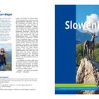 Text links: Informationen über Lore Marr-Bieger, eine Reisejournalistin. Rechts: "Slowenien" mit einem Foto einer Tierstatue.