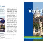 Titel: Venetien. Autor: Eberhard Fohrer. 8. Auflage 2026. Text spricht über Reiseerlebnisse. Bild: Statue vor Kirche mit Kuppeln.
