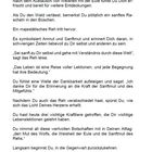 Text über Weisheit, Anmut und Lektionen im Leben. Erwähnt Wolf, Eule, Reh als Krafttiere. Am Ende eine Seitenzahl: ~ 8 ~.