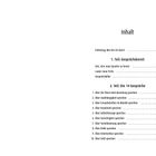 Inhalt: Gespräche in zwei Teilen, z.B. Sprachlernen, Eltern-Kind-Beziehung, Unabhängigkeit. Seitenzahlen neben Themen.