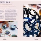 Herzen, "Kintsugi – die Ästhetik der Brüche"; Keramik mit goldenen Reparaturstellen, Hände bearbeiten Tassen.