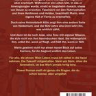 Titel: "WAS BLEIBT VON DIR, WENN DU GEHST?"  
Text: Eine Geschichte über Mario, Köln und Selbstfindung.  
QR-Code unten links, Website: edition.autorinnenlounge.de.