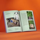 Links: "Baui Eppendorf, Bauspielplatz". Rechts: Text über Kinder und Spielplatz, zwei Fotos von einem Park mit Holzstrukturen.