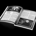 Kapitel 3 über Bela Lugosi und seine Darstellung von Dracula. Enthält Fotos von Lugosi in Rolle, mit düsterem Hintergrund.
